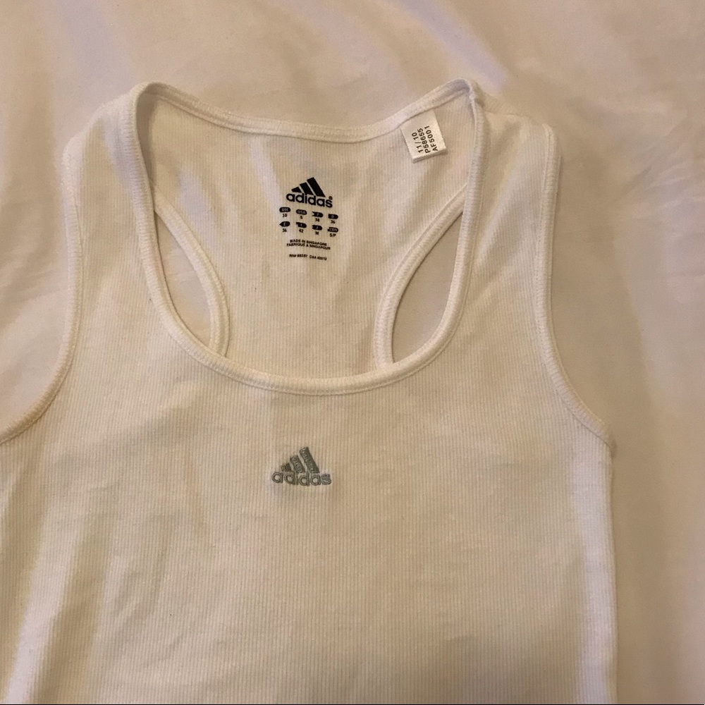 White razorback tank top